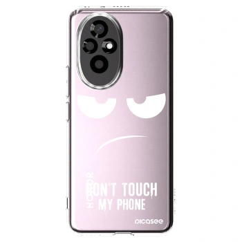 Picasee Honor 200 Pro 5G Hülle - Transparentes Silikon - Don't Touch My Phone
