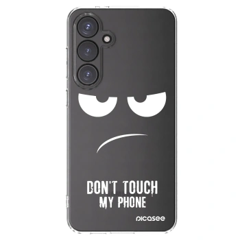 Picasee Samsung Galaxy S24 FE S721B Hülle - Transparentes Silikon - Don't Touch My Phone