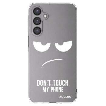 Picasee Samsung Galaxy A16 5G Hülle - Transparentes Silikon - Don't Touch My Phone