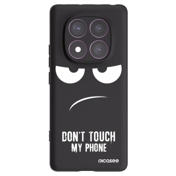 Picasee Xiaomi Redmi Note 14 Pro 4G Hülle - Schwarzes Silikon - Don't Touch My Phone