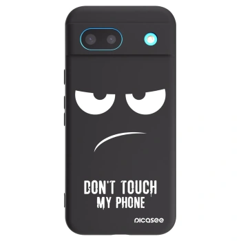 Picasee Google Pixel 8 Hülle - Schwarzes Silikon - Don't Touch My Phone