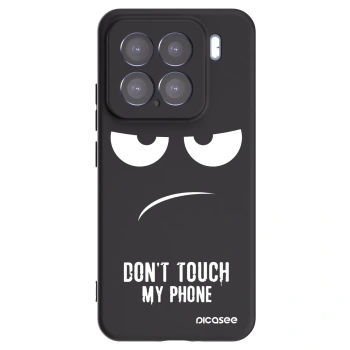 Picasee Xiaomi 15 Hülle - Schwarzes Silikon - Don't Touch My Phone
