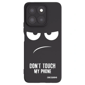 Picasee Honor X8c Hülle - Schwarzes Silikon - Don't Touch My Phone