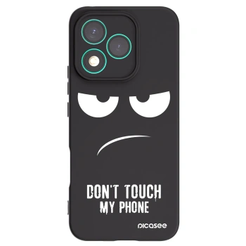 Picasee Honor 400 Lite 5G Hülle - Schwarzes Silikon - Don't Touch My Phone