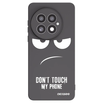 Picasee OnePlus 13 5G Hülle - Schwarzes Silikon - Don't Touch My Phone