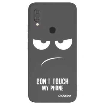 Picasee Xiaomi Redmi 7 Hülle - Schwarzes Silikon - Don't Touch My Phone