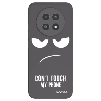 Picasee Realme 12X Hülle - Schwarzes Silikon - Don't Touch My Phone