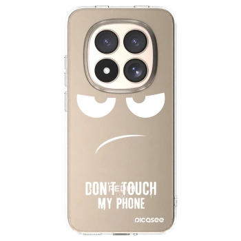 Picasee Xiaomi Redmi Note 15 Pro 4G Hülle - Transparentes Silikon - Don't Touch My Phone