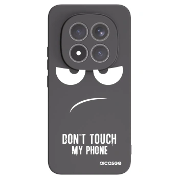 Picasee Xiaomi Redmi Note 15 Pro+ Hülle - Schwarzes Silikon - Don't Touch My Phone