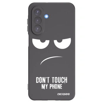 Picasee Samsung Galaxy A17 5G Hülle - Schwarzes Silikon - Don't Touch My Phone