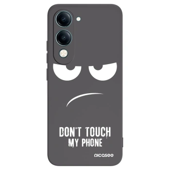Picasee Vivo Y29s 5G Hülle - Schwarzes Silikon - Don't Touch My Phone
