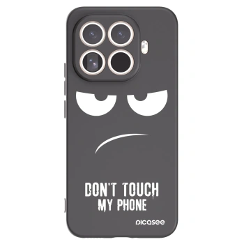 Picasee Xiaomi 15T Pro Hülle - Schwarzes Silikon - Don't Touch My Phone