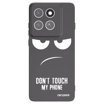 Picasee Motorola Edge 60 Fusion Hülle - Schwarzes Silikon - Don't Touch My Phone