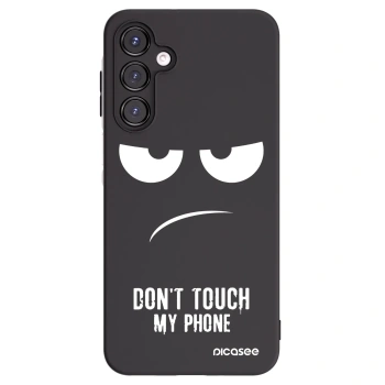 Picasee Samsung Galaxy A16 4G Hülle - Schwarzes Silikon - Don't Touch My Phone