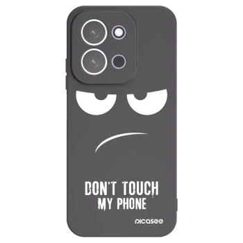 Picasee Xiaomi Redmi 15C 5G Hülle - Schwarzes Silikon - Don't Touch My Phone