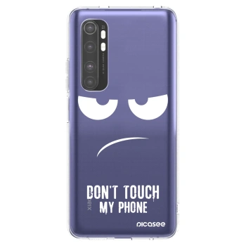 Picasee Xiaomi Mi Note 10 Lite Hülle - Transparentes Silikon - Don't Touch My Phone