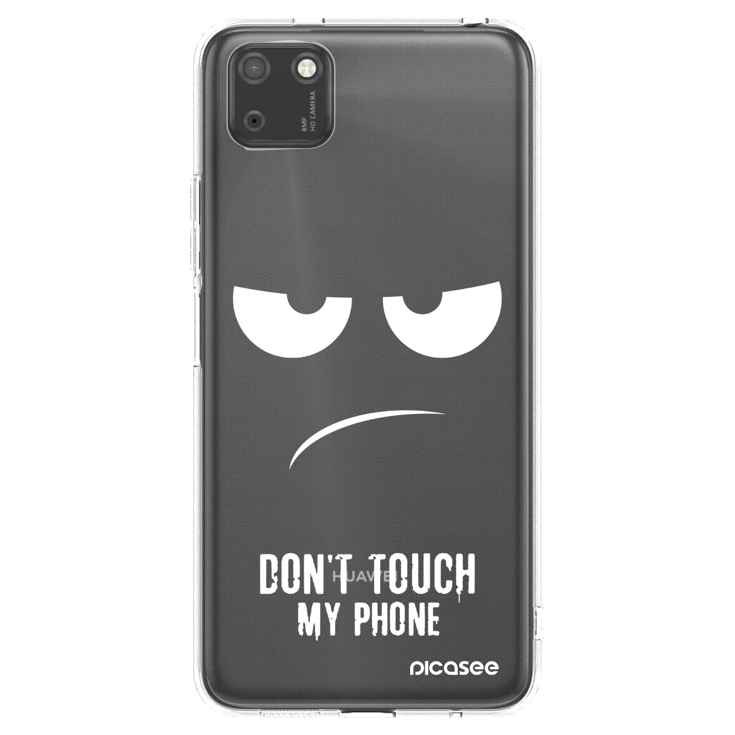 Picasee Huawei Y5P Hülle - Transparentes Silikon - Don't Touch My Phone