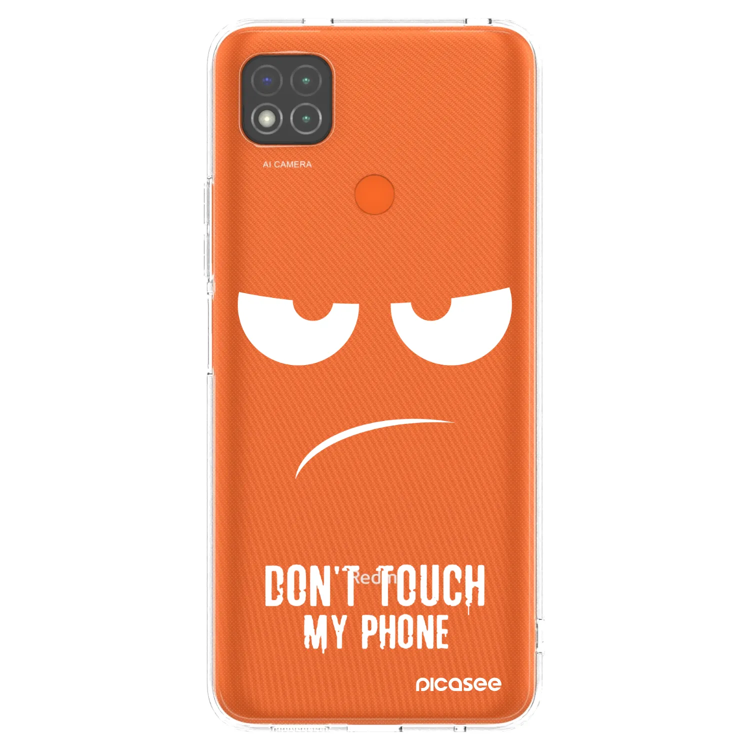 Picasee Xiaomi Redmi 9C Hülle - Transparentes Silikon - Don't Touch My Phone