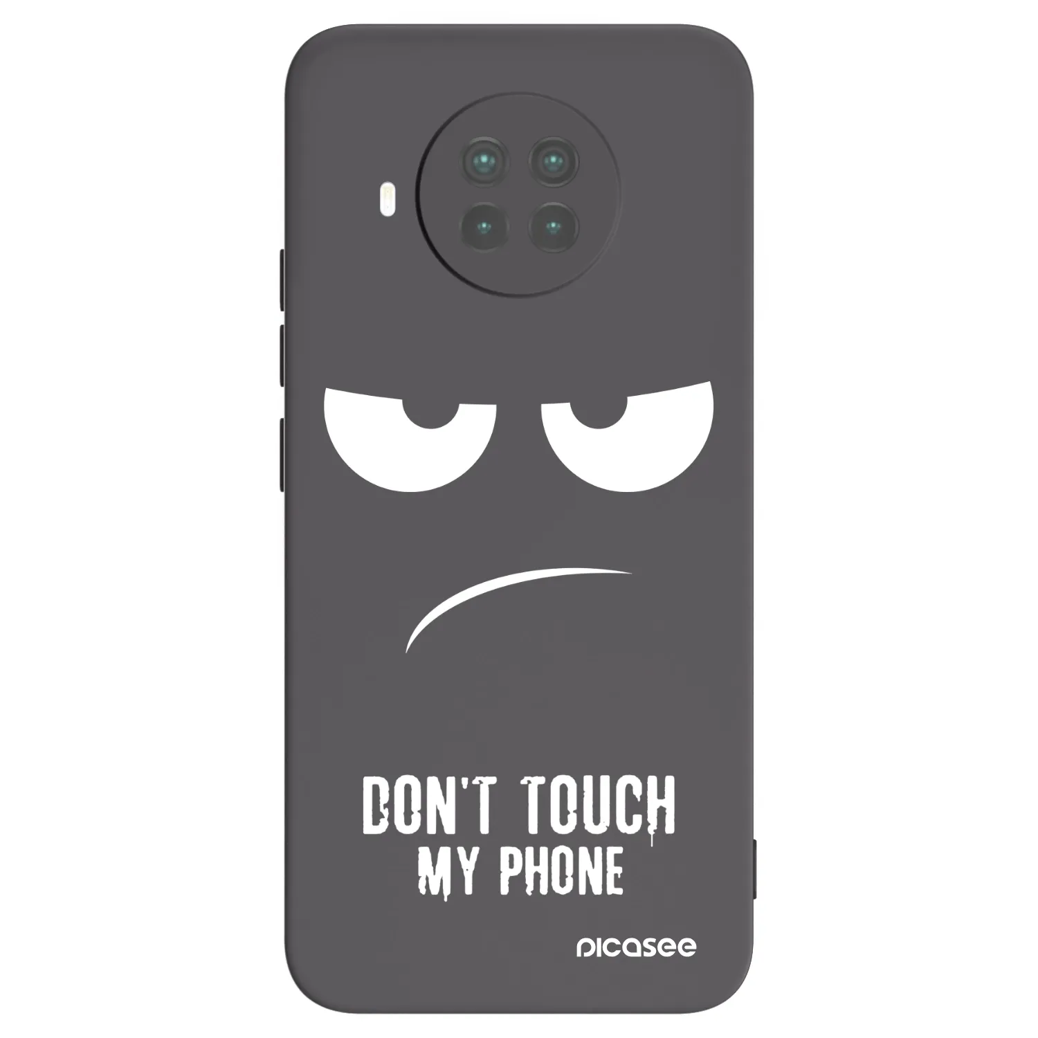 Picasee Xiaomi Mi 10T Lite Hülle - Schwarzes Silikon - Don't Touch My Phone
