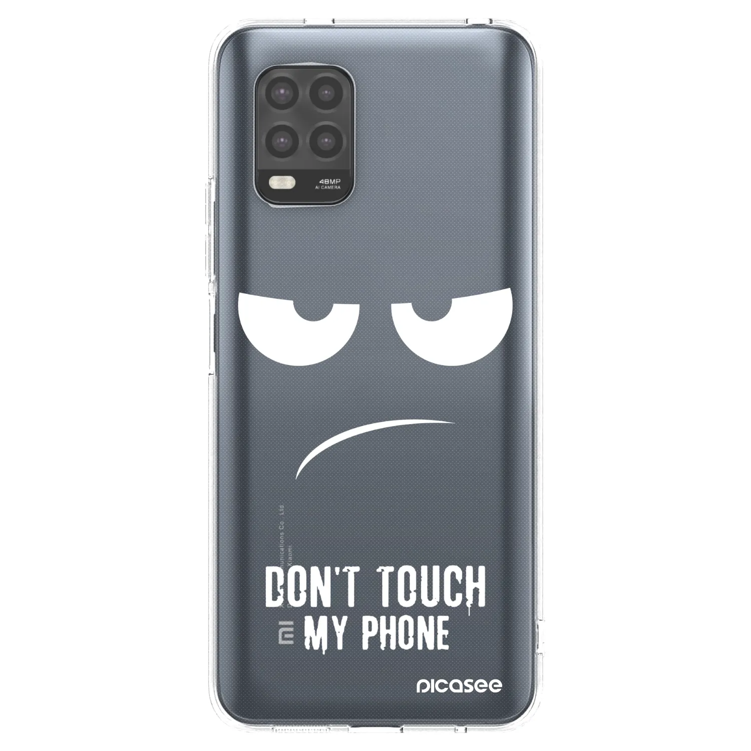 Picasee Xiaomi Mi 10 Lite Hülle - Transparentes Silikon - Don't Touch My Phone