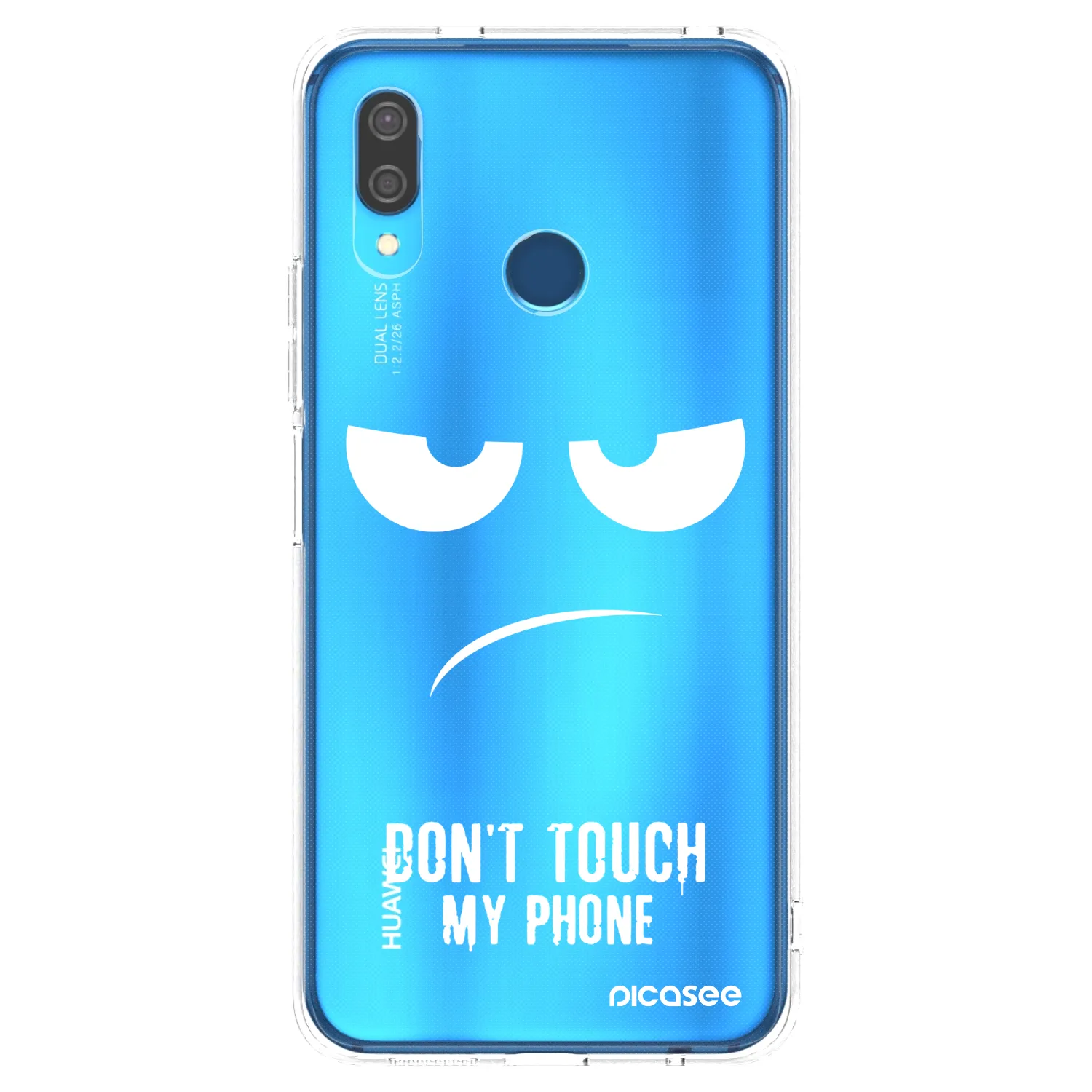 Picasee Huawei P20 Lite Hülle - Transparentes Silikon - Don't Touch My Phone
