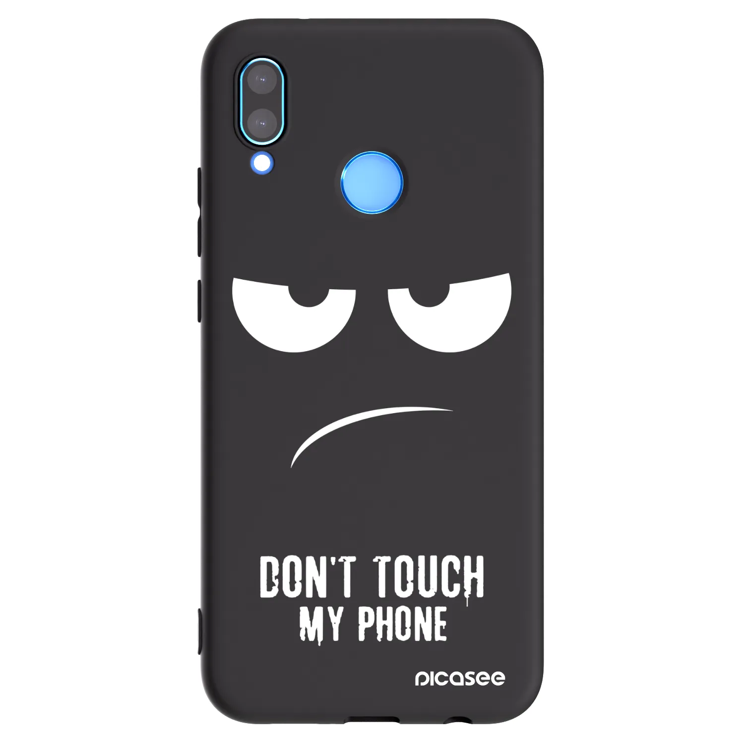 Picasee Huawei P20 Lite Hülle - Schwarzes Silikon - Don't Touch My Phone