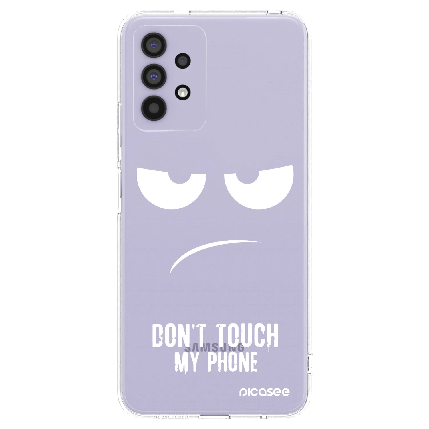 Picasee Samsung Galaxy A32 4G SM-A325F Hülle - Transparentes Silikon - Don't Touch My Phone