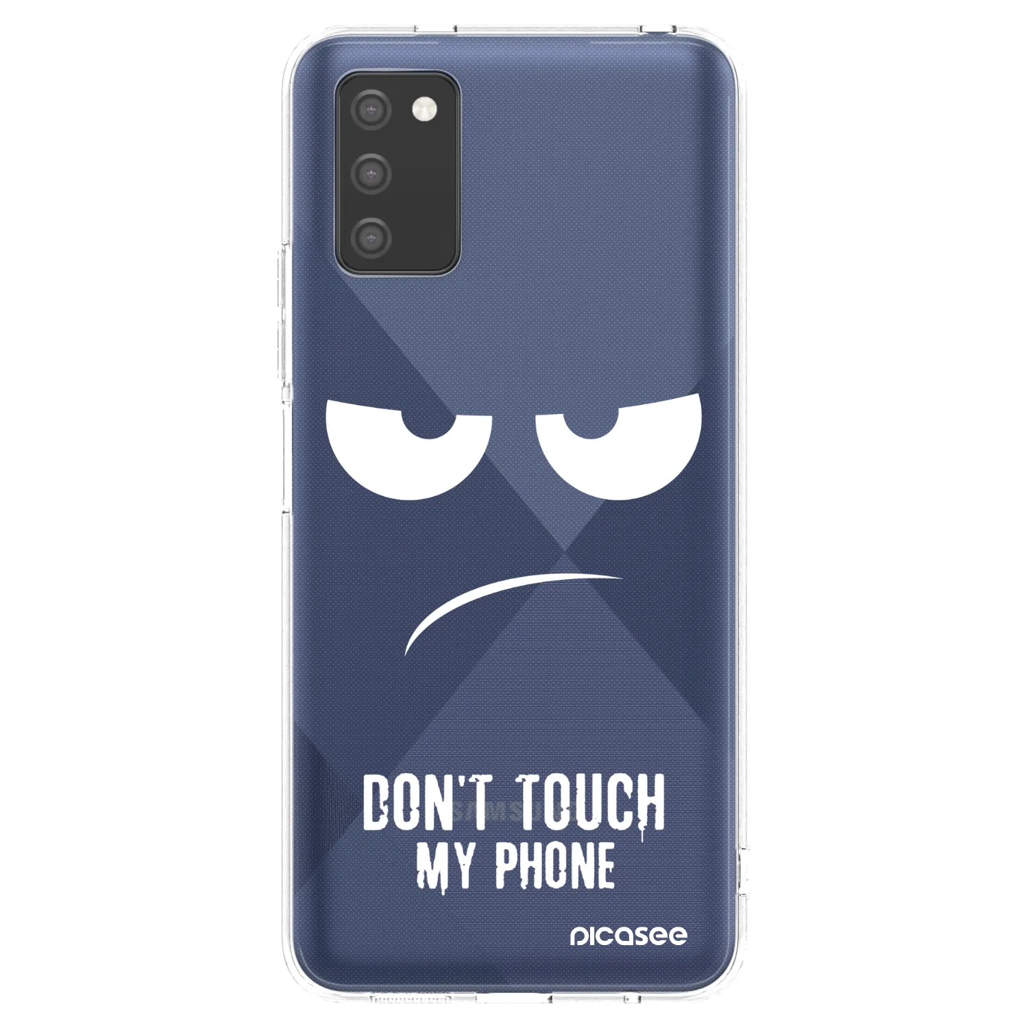 Picasee Samsung Galaxy A02s A025G Hülle - Transparentes Silikon - Don't Touch My Phone