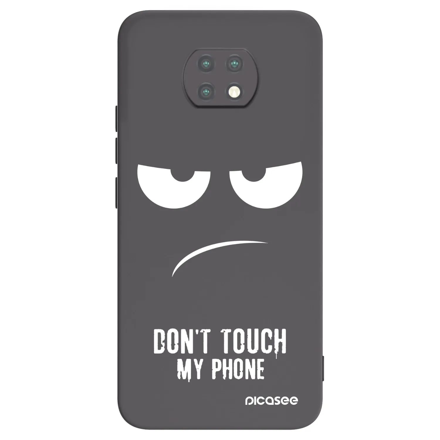 Picasee Xiaomi Redmi Note 9T Hülle - Schwarzes Silikon - Don't Touch My Phone