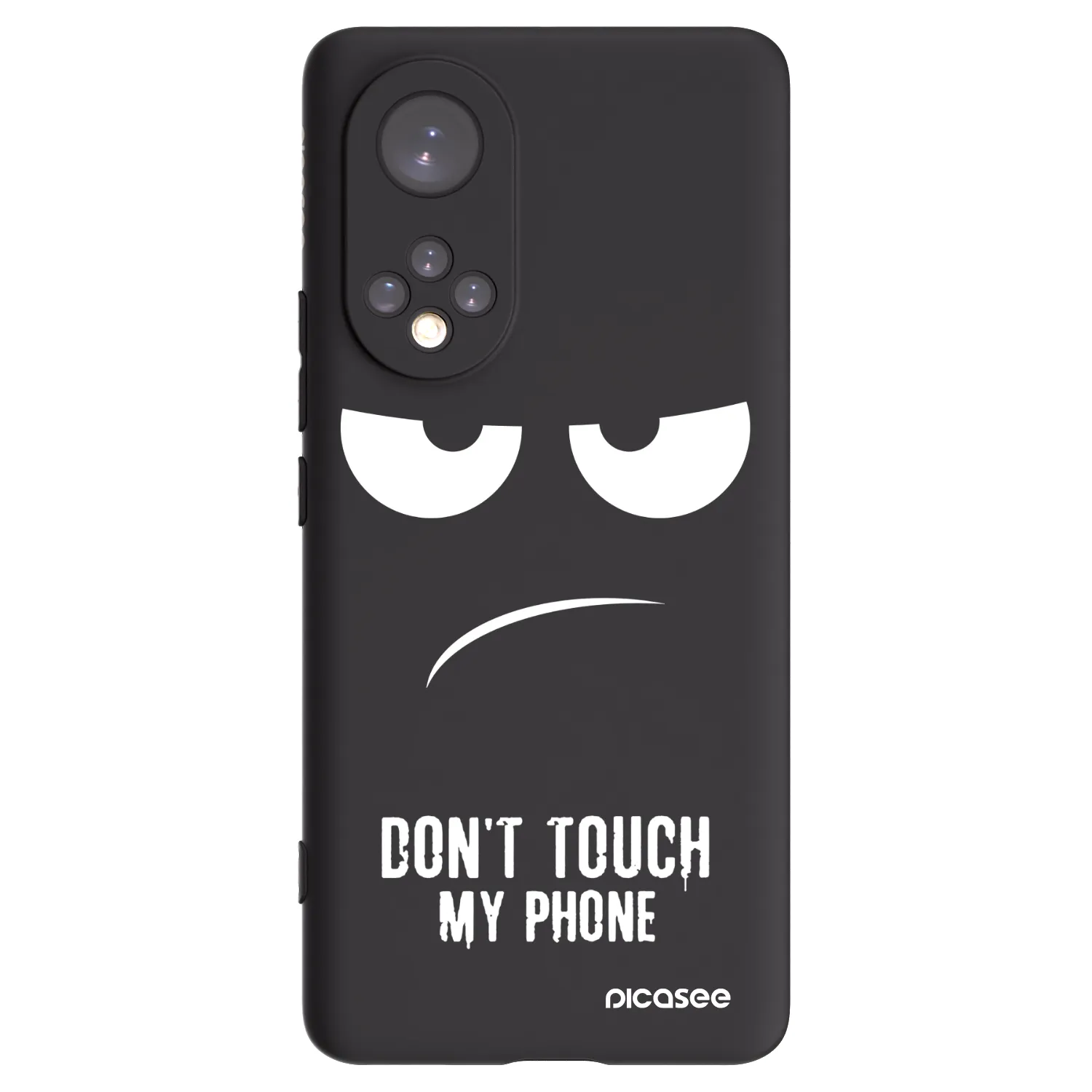 Picasee Honor 50 5G Hülle - Schwarzes Silikon - Don't Touch My Phone