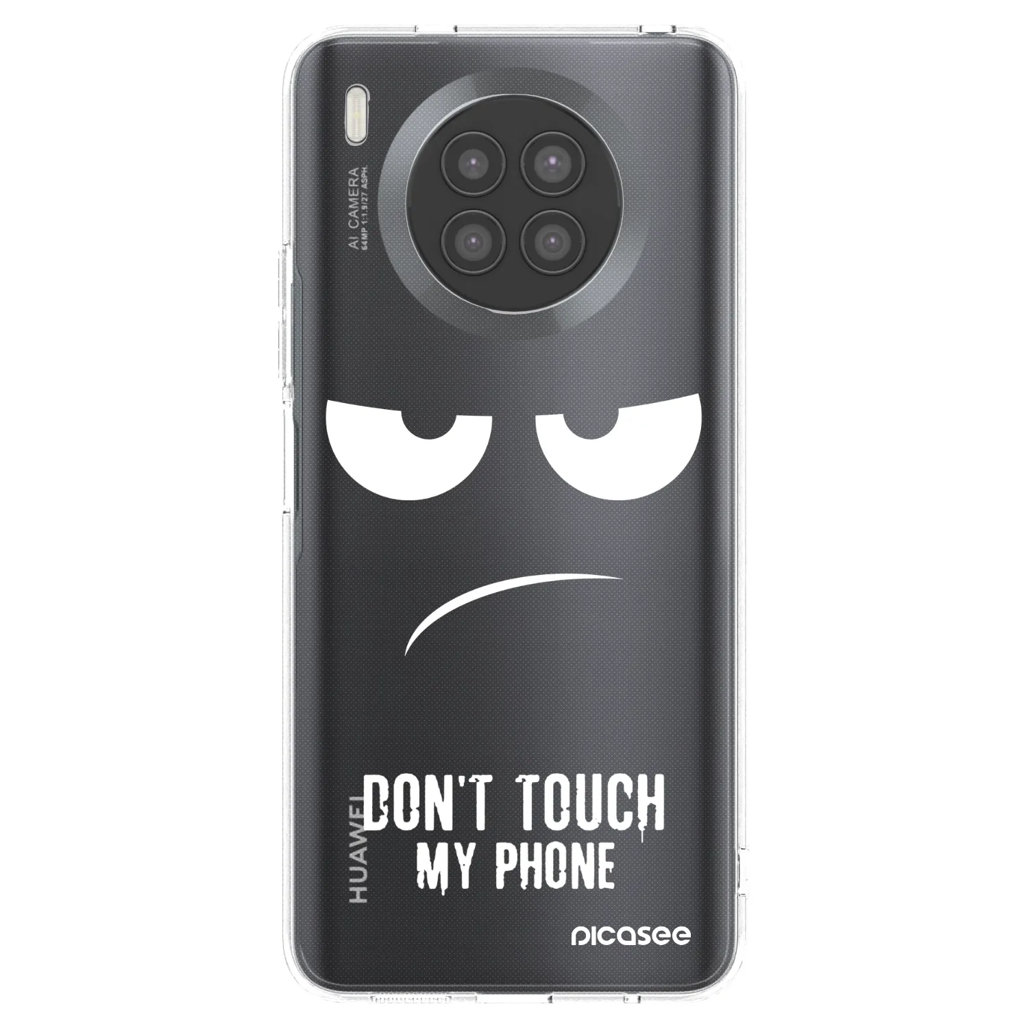 Picasee Huawei Nova 8i Hülle - Transparentes Silikon - Don't Touch My Phone