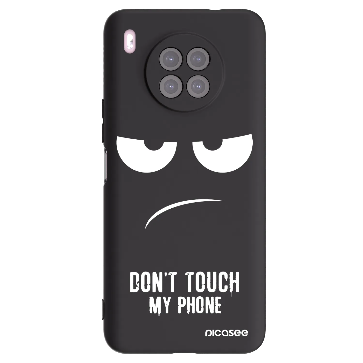 Picasee Huawei Nova 8i Hülle - Schwarzes Silikon - Don't Touch My Phone