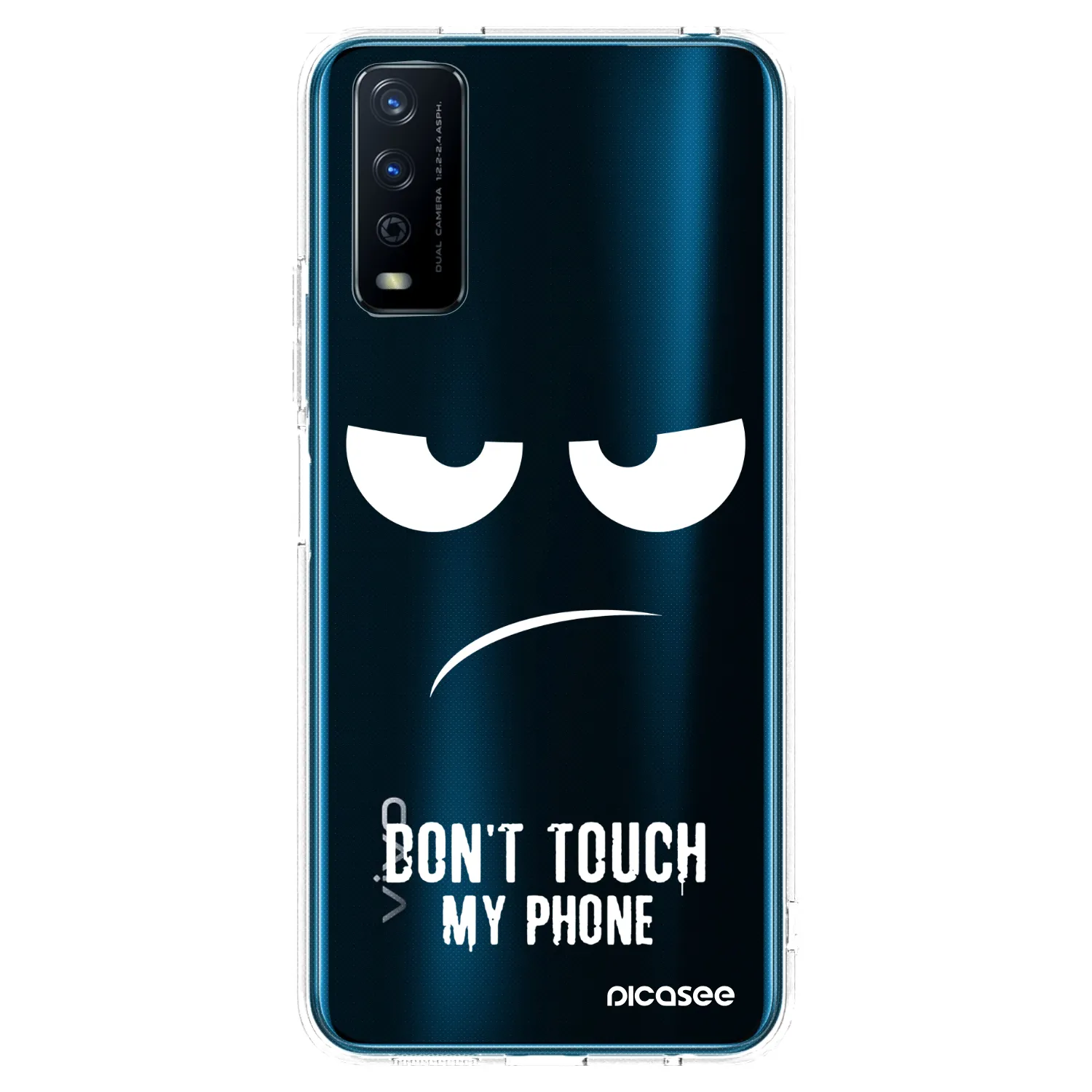 Picasee Vivo Y11s Hülle - Transparentes Silikon - Don't Touch My Phone