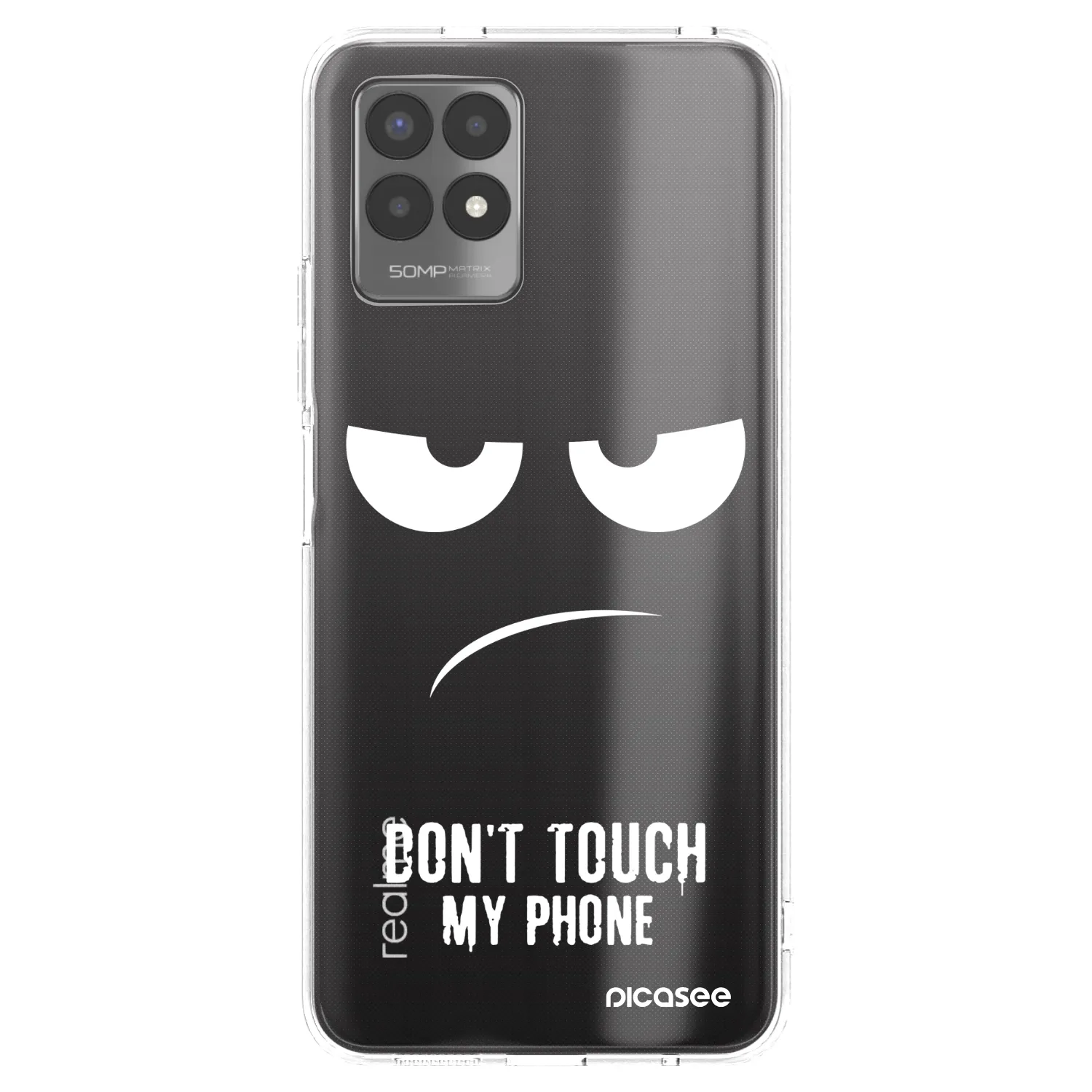 Picasee Realme 8i Hülle - Transparentes Silikon - Don't Touch My Phone