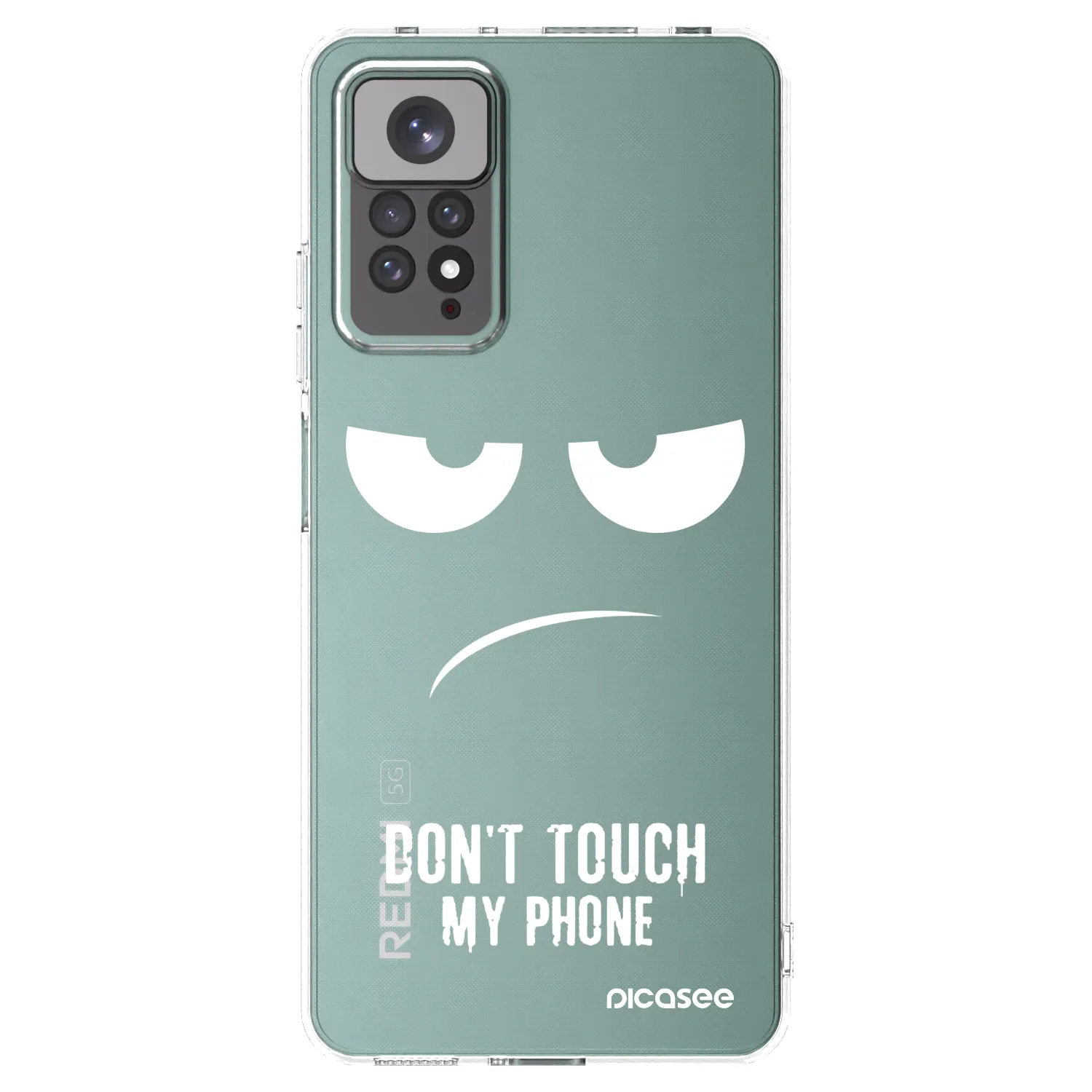 Picasee Xiaomi Redmi Note 11 Hülle - Transparentes Silikon - Don't Touch My Phone