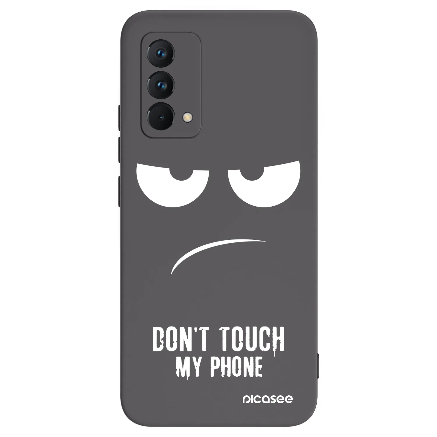 Picasee Realme GT Master Edition 5G Hülle - Schwarzes Silikon - Don't Touch My Phone