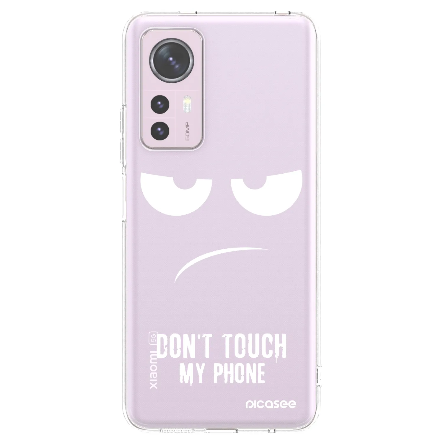 Picasee Xiaomi 12 Hülle - Transparentes Silikon - Don't Touch My Phone