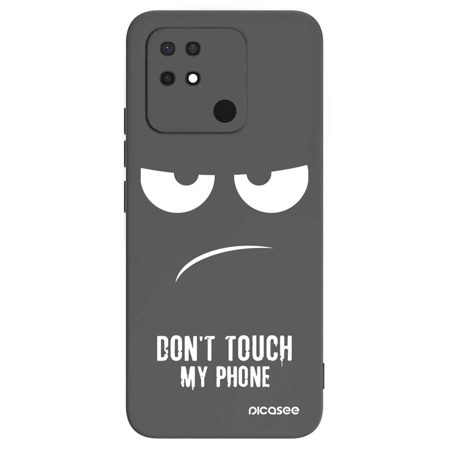 Picasee Xiaomi Redmi 10C Hülle - Schwarzes Silikon - Don't Touch My Phone