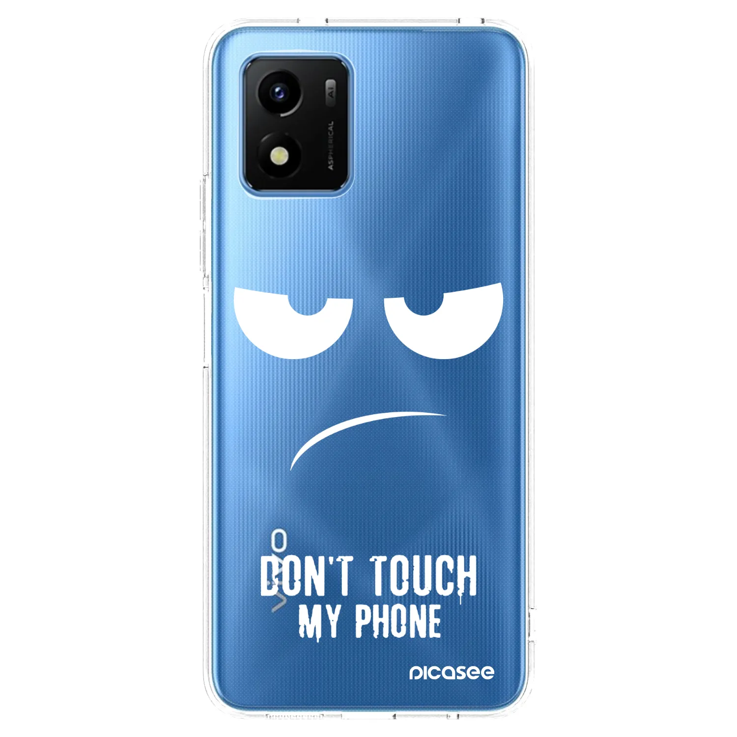 Picasee Vivo Y01 Hülle - Transparentes Silikon - Don't Touch My Phone