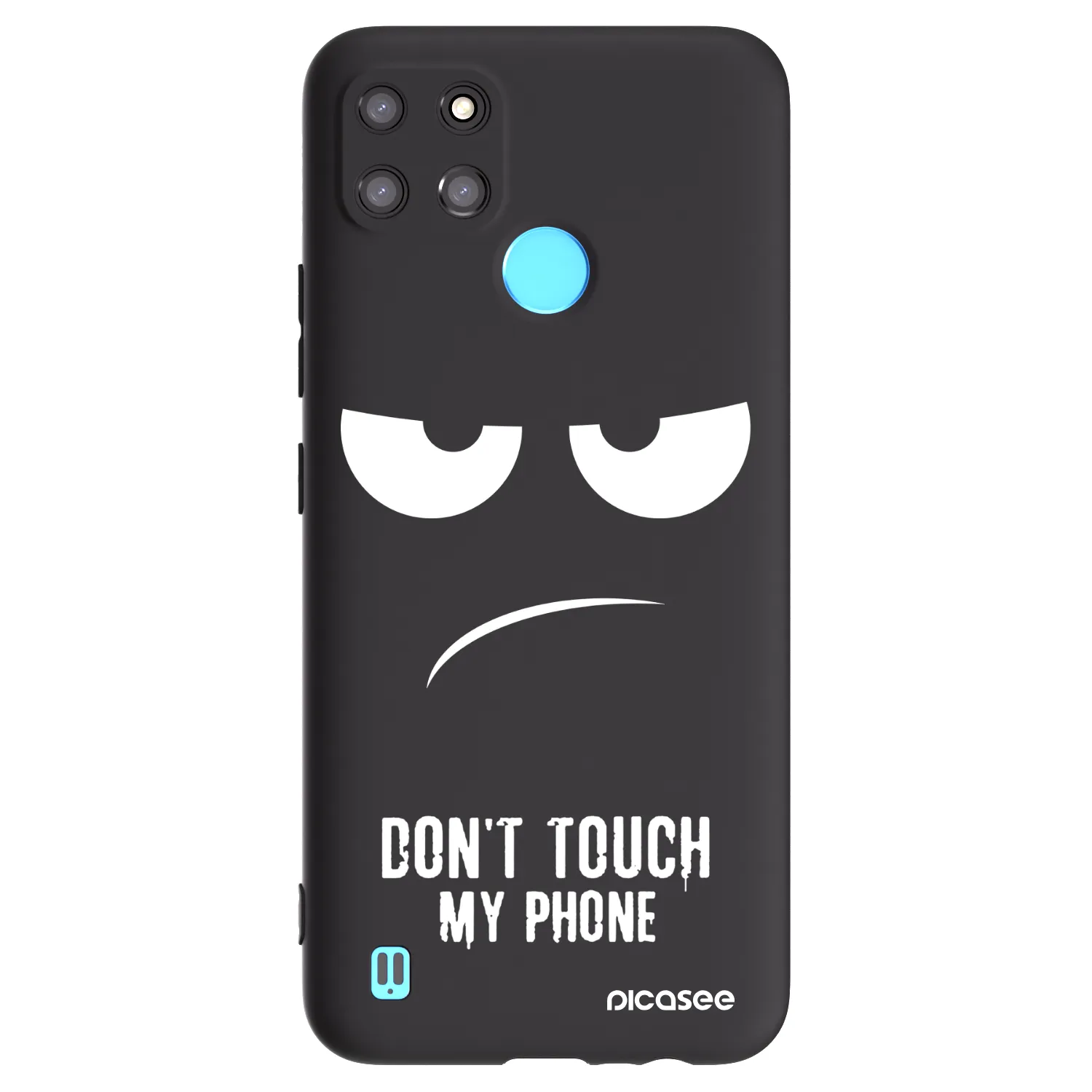 Picasee Realme C21Y Hülle - Schwarzes Silikon - Don't Touch My Phone