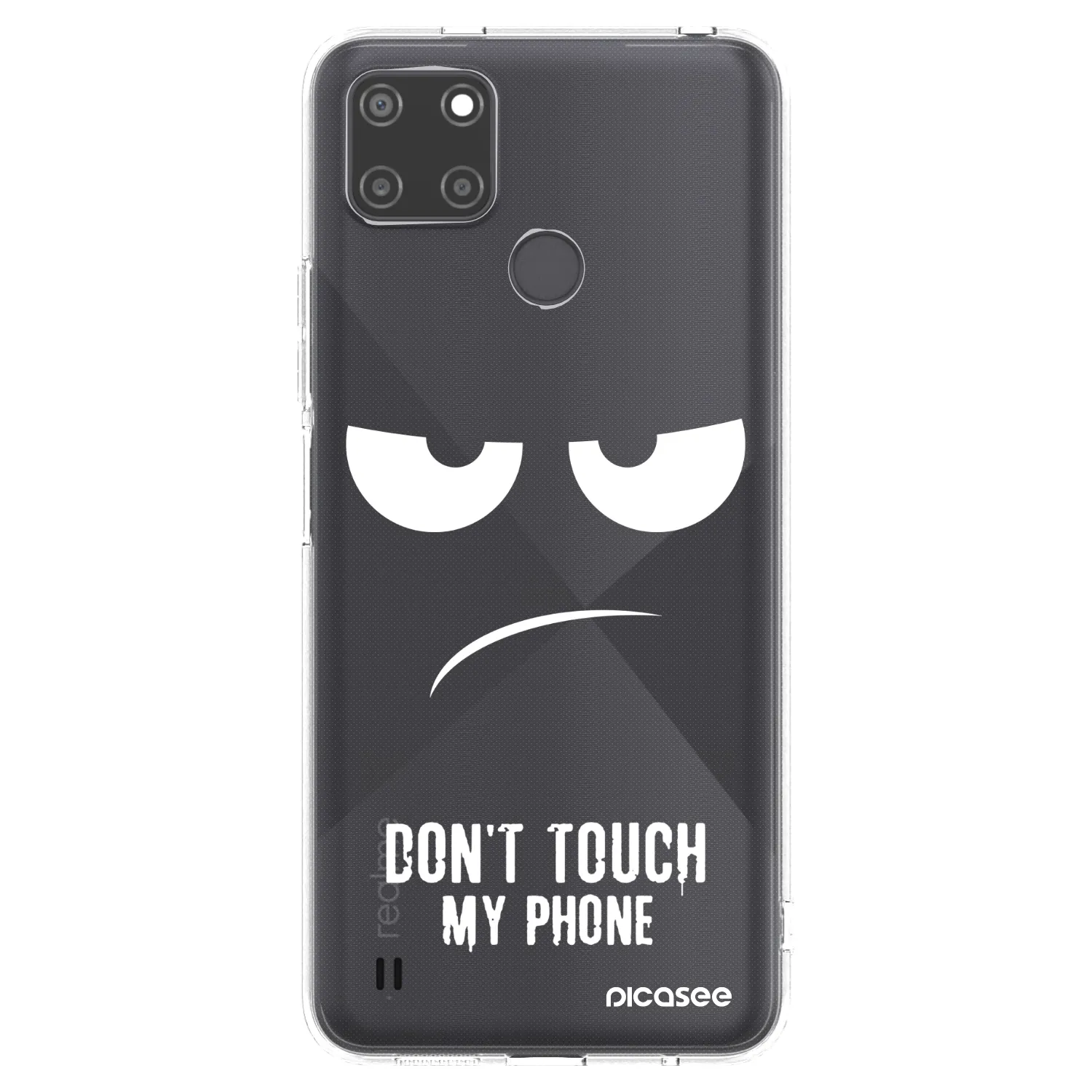 Picasee Realme C21Y Hülle - Transparentes Silikon - Don't Touch My Phone