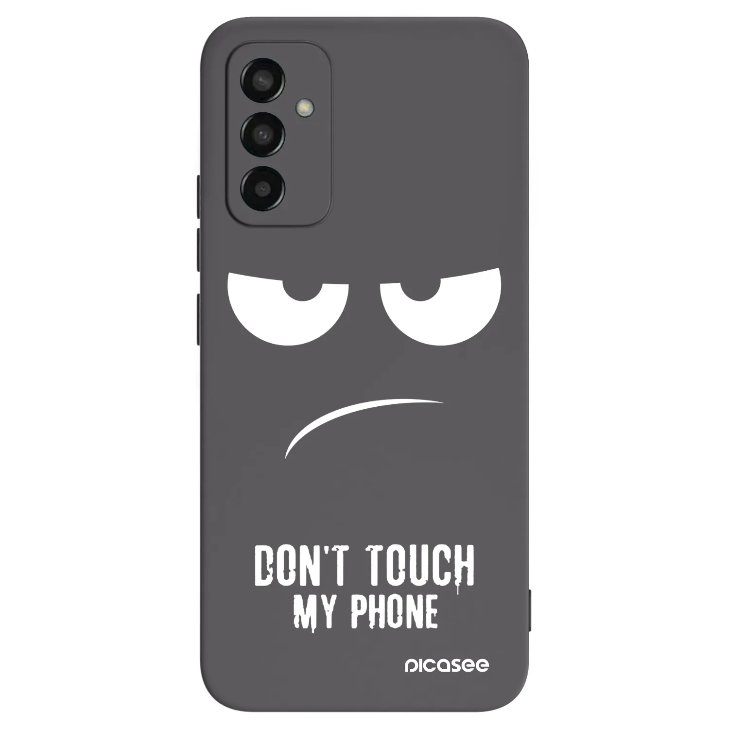 Picasee Samsung Galaxy M13 M135F Hülle - Schwarzes Silikon - Don't Touch My Phone