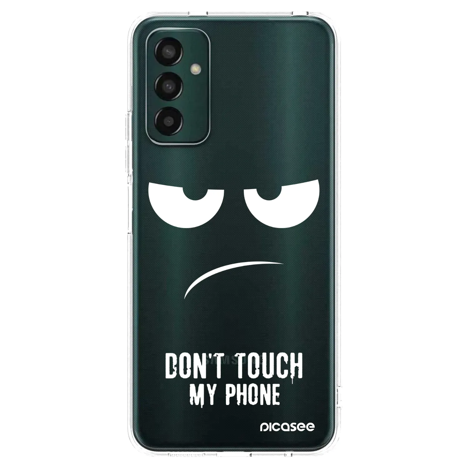 Picasee Samsung Galaxy M13 M135F Hülle - Transparentes Silikon - Don't Touch My Phone