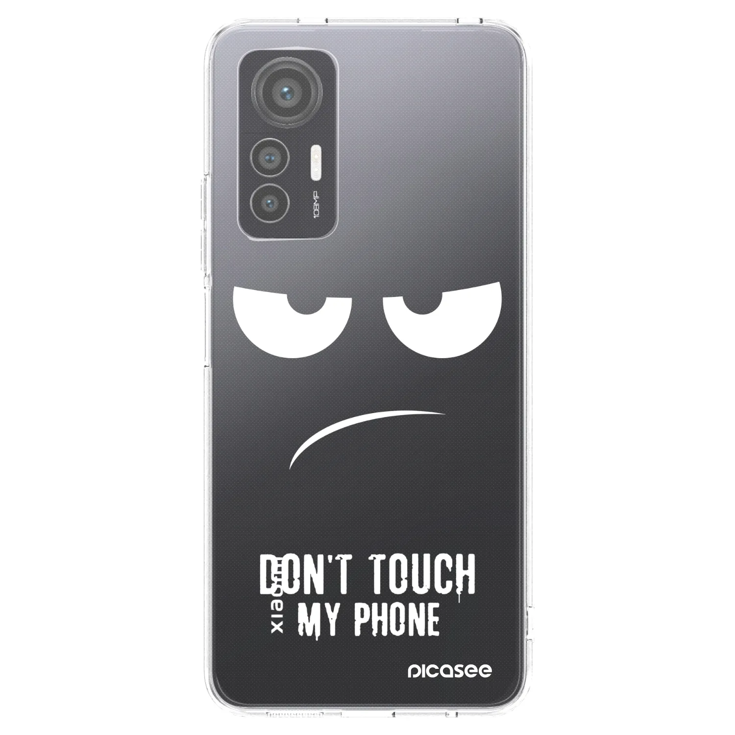 Picasee Xiaomi 12 Lite Hülle - Transparentes Silikon - Don't Touch My Phone