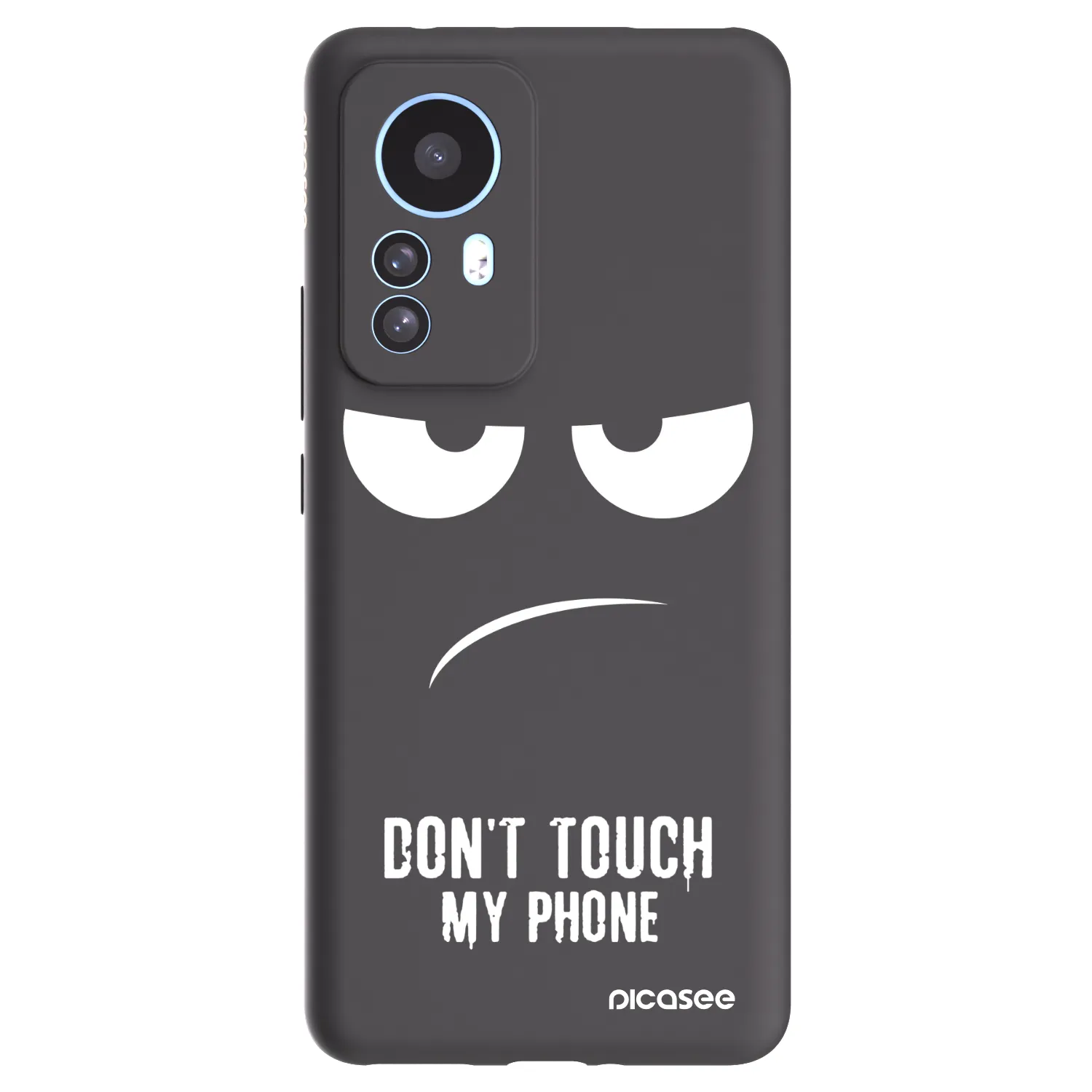 Picasee Xiaomi 12T Pro Hülle - Schwarzes Silikon - Don't Touch My Phone