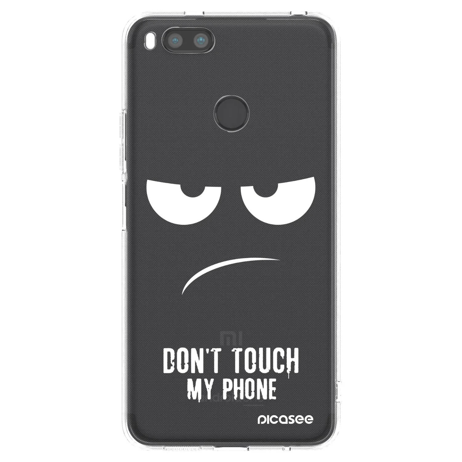 Picasee Xiaomi Redmi A1 Hülle - Transparentes Silikon - Don't Touch My Phone