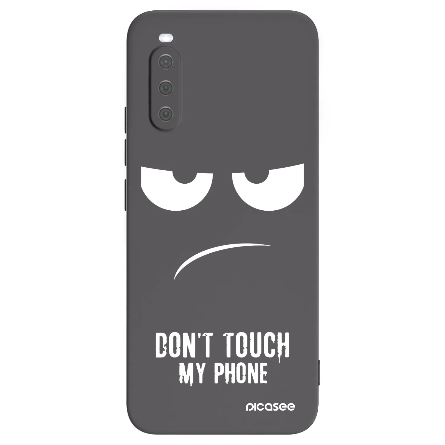 Picasee Sony Xperia 10 III Hülle - Schwarzes Silikon - Don't Touch My Phone