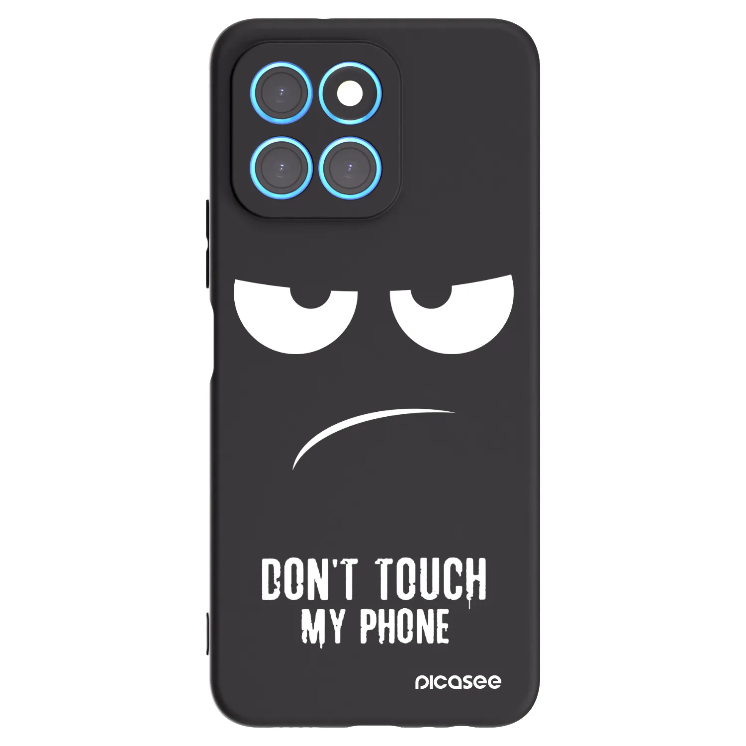 Picasee Honor X8 5G Hülle - Schwarzes Silikon - Don't Touch My Phone