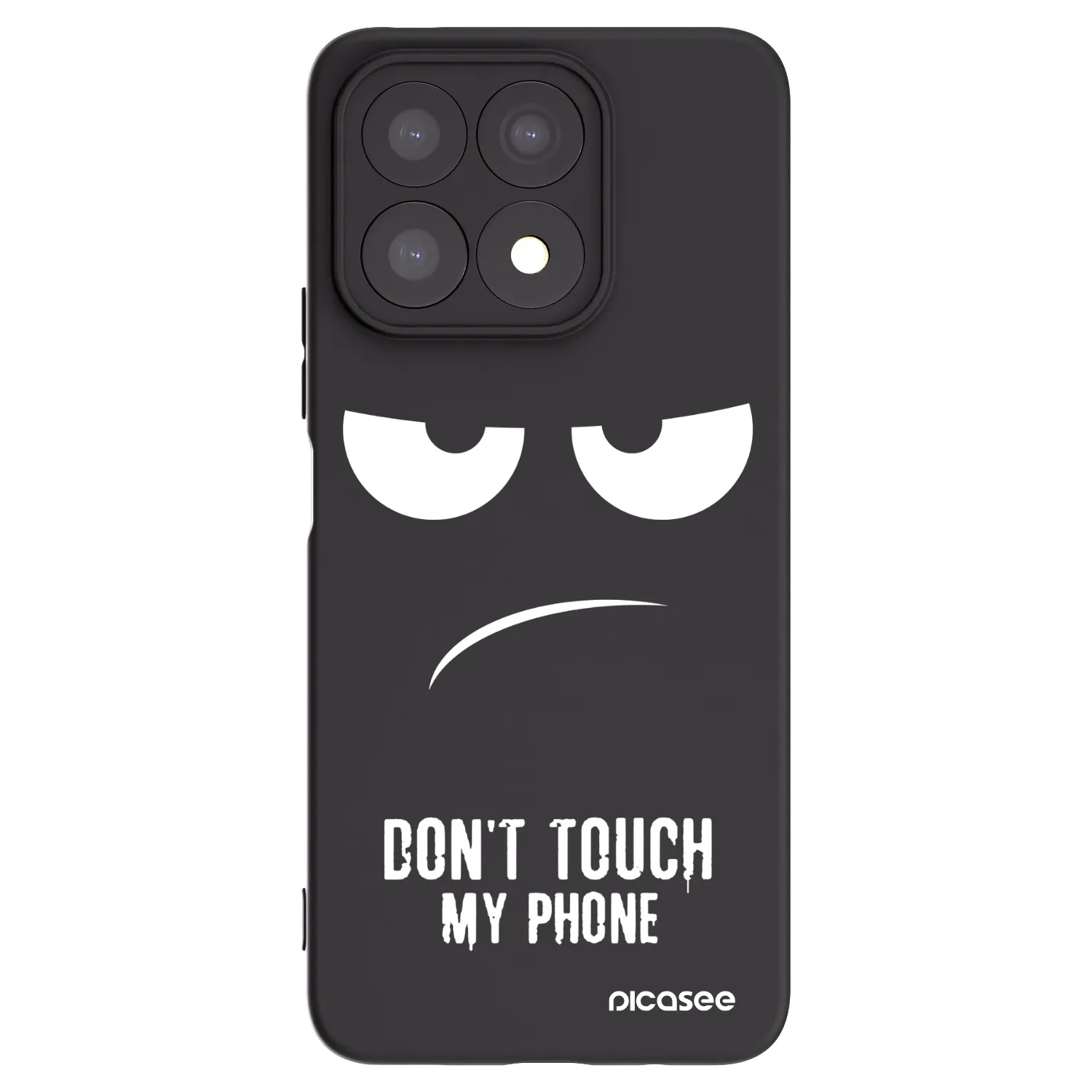 Picasee Honor X8a Hülle - Schwarzes Silikon - Don't Touch My Phone