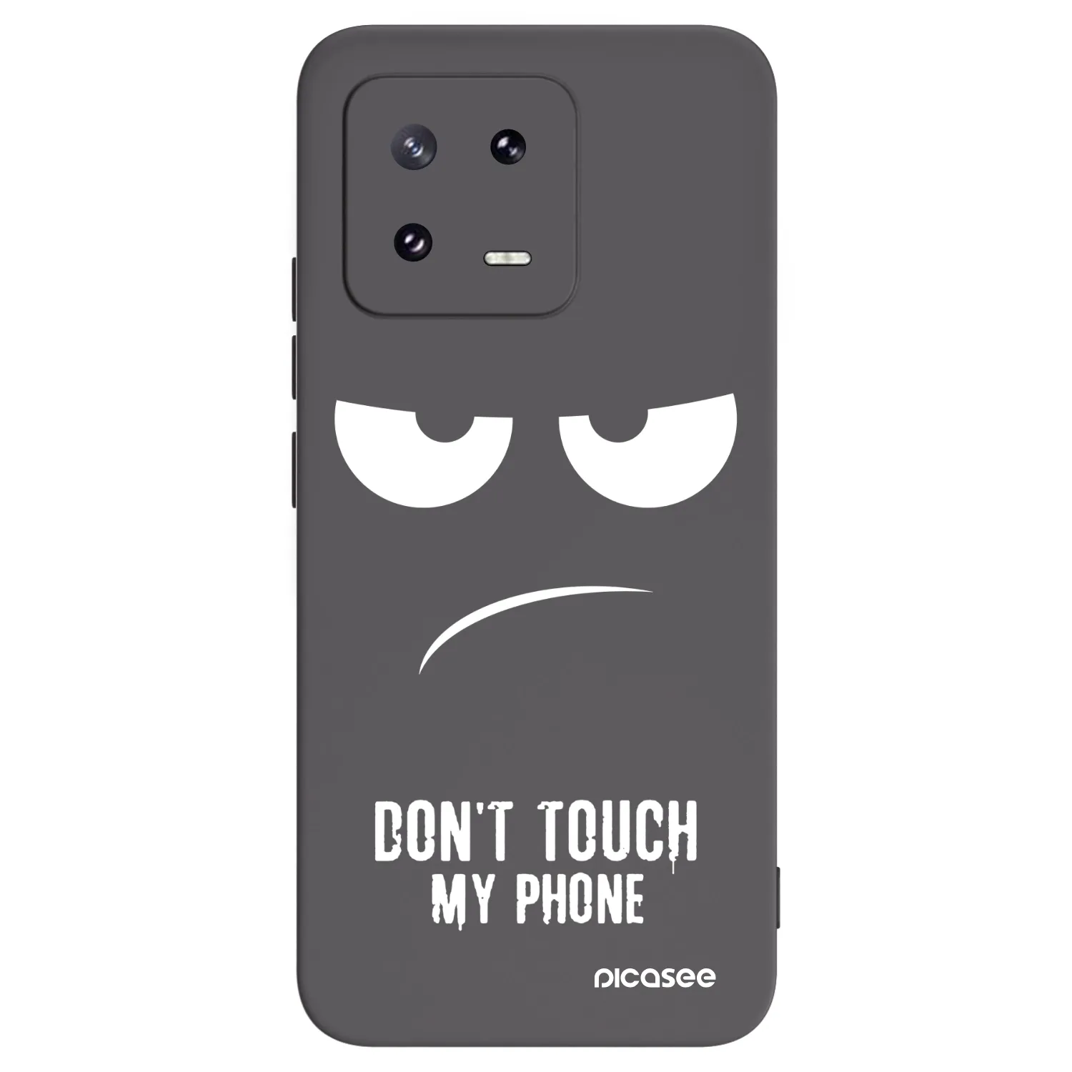 Picasee Xiaomi 13 Pro Hülle - Schwarzes Silikon - Don't Touch My Phone